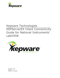 KEPServerEX Client Connectivity Guide for National