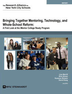 Bringing Together Mentoring, Technology, and