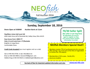 NEOfish Fall Auction Flyer September 18, 2016 Color Version
