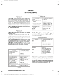 Chapter 12 - Hydronic Piping