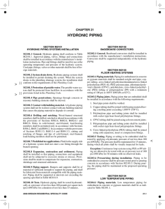 Chapter 21 - Hydronic Piping