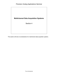 Multichannel Data Acquisition Systems