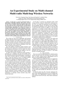 An Experimental Study on Multi-channel Multi-radio Multi