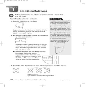 Describing Rotations