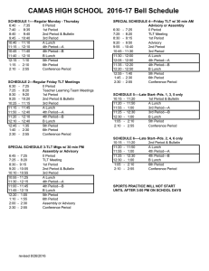 CAMAS HIGH SCHOOL 2016