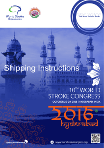 Shipping Instructions - 10th World Stroke Congress