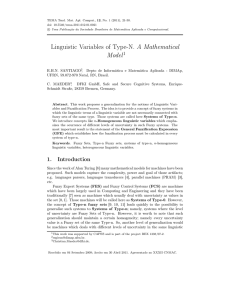 Linguistic Variables of Type-N. A Mathematical Model1