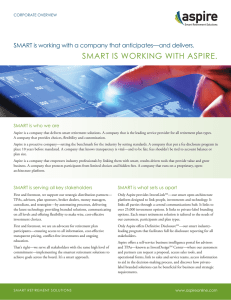 SMART IS WORKING WITH ASPIRE.