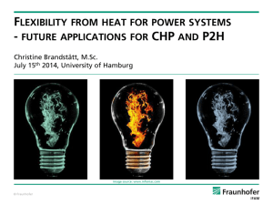 Flexibility from heat for power systems