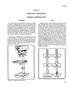 drilling machines general information