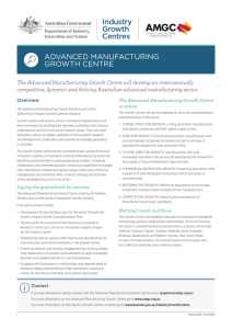 Advanced Manufacturing Growth Centre