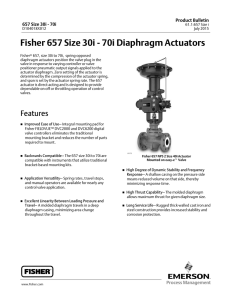 Fisher 657 Size 30i - 70i Diaphragm Actuators