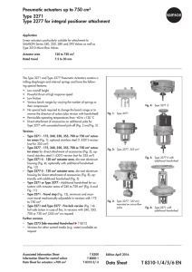Data Sheet T 8310-1/4/5/6 EN Pneumatic actuators up to 750 cm²