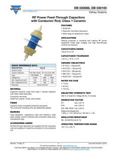 DB 030088, DB 030100 RF Power Feed