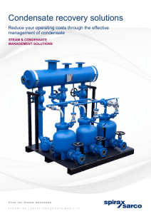 Condensate recovery solutions