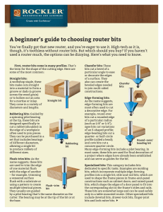 A beginner`s guide to choosing router bits