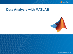 Data Analysis with MATLAB for Excel Users