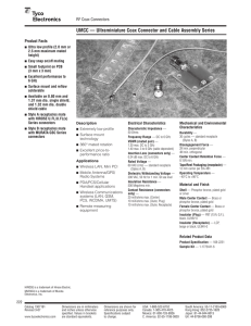 UMCC Connectors - RF Coax Connectors