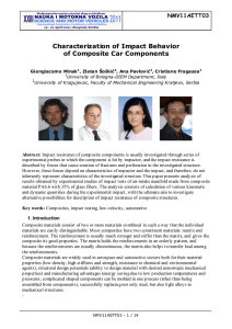Characterization of Impact Behavior of Composite Car Components