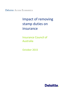 Impact of removing stamp duties on insurance