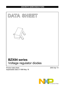 BZX84 series Voltage regulator diodes