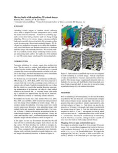 Moving faults while unfaulting 3D seismic images