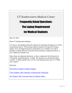 Medical Student Laptop Requirement FAQ