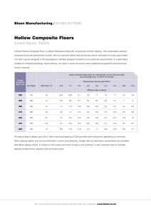 Hollow Composite Floors - Bison Manufacturing Limited