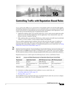 Controlling Traffic with Reputation-Based Rules