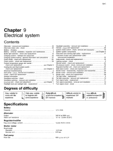 Chapter 9 Electrical system