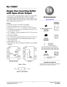 NL17SZ07 - Single Non-Inverting Buffer with