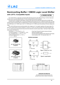 Noninverting Buffer / CMOS Logic Level Shifter