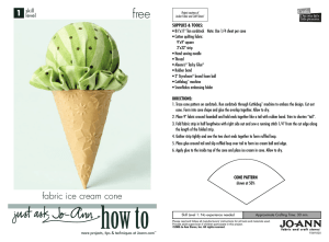 fabric ice cream cone
