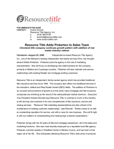 Resource Title Adds Pinkerton to Sales Team