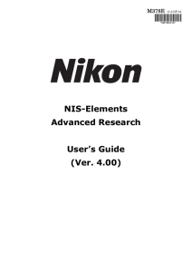 NIS Elements manual