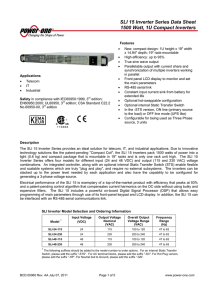 SLI 15 Inverter Series - Digi-Key