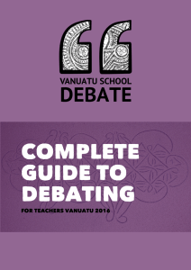 COM PLETE GUIDE TO DEBATING - Pacific Institute of Public Policy