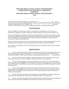 Interconnection and Service Agreement