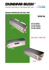 ceiling concealed fan coil unit