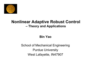 Nonlinear Adaptive Robust Control