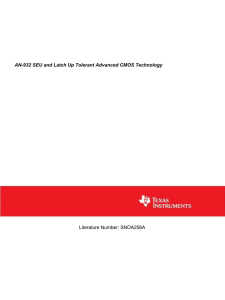 AN-932 SEU and Latch Up Tolerant Advanced CMOS Technology