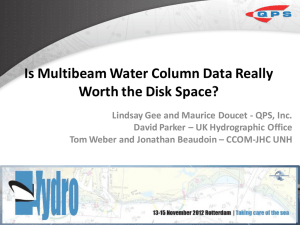 Is Multibeam Water Column Data Really Worth the Disk Space?