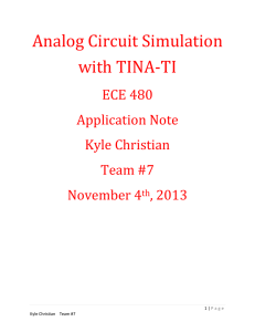 Analog Circuit Simulation with TINA-TI