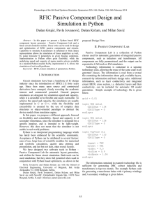 RFIC Passive Component Design and Simulation in Python