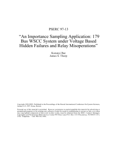 An Importance Sampling Application: 179 Bus WSCC System under