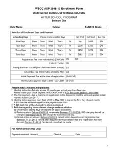WSCC ASP 2016-17 Enrollment Form AFTER SCHOOL PROGRAM