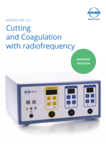Cutting and Coagulation with radiofrequency