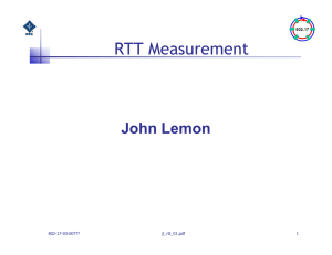RTT Measurement