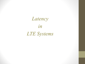 Latency in LTE Systems