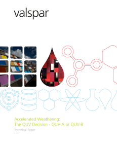 Accelerated Weathering: The QUV Decision - QUV-A or